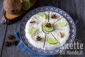 Ricetta Kiribath. La ricetta del riso al latte di cocco