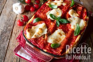 Ricetta Lasagne alla parmigiana di melanzane al forno. Ricetta gustosissima!