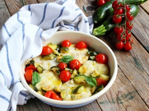 Ricetta Medaglioni di merluzzo con zucchine e pomodorini