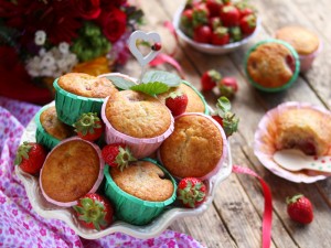 Ricetta Muffin alle fragole