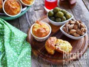 Ricetta Muffin prosciutto e formaggio