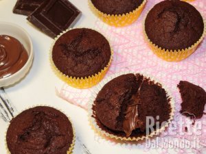 Muffin al Cioccolato con la Nutella, semplici e irresistibili