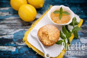 Ricetta Muffin con marmellata di limoni. La ricetta dei muffin al limone ripieni!