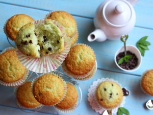 Ricetta Muffin menta e gocce di cioccolato