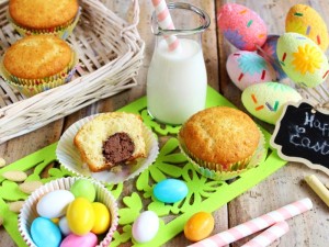 Ricetta Muffin con ovetto di cioccolato