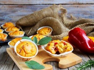 Ricetta Muffin ai peperoni
