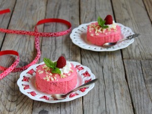 Mousse di lamponi e cioccolato bianco