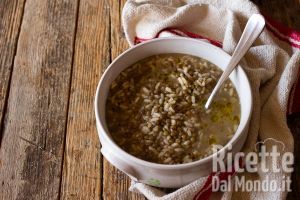 Ricetta Minestra di lenticchie e riso