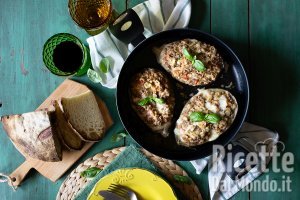 Ricetta Melanzane ripiene in padella. La ricetta gustosa e veloce (Senza forno!)