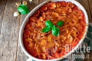 Ricetta Orecchiette al forno gratinate. Il piatto ricco per le feste!
