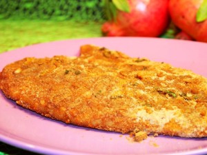 Ricetta Pesce Persico Impanato al Forno