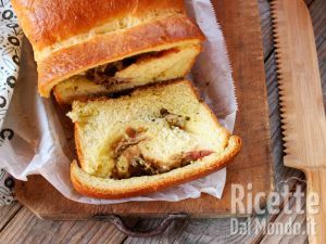 Ricetta Pane giapponese con pesto e prosciutto cotto