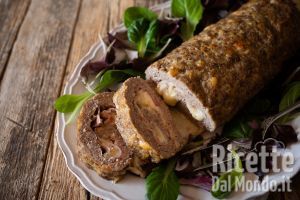 Polpettone con pancetta e provola. Ricetta semplice al forno!