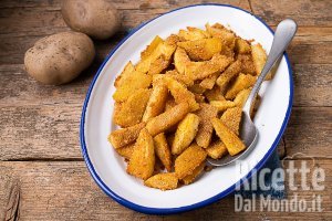 Ricetta Patate sabbiose. Il contorno croccante e perfetto, pronto in 5 minuti!