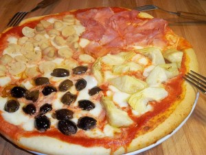 Ricetta Pizza quattro Stagioni