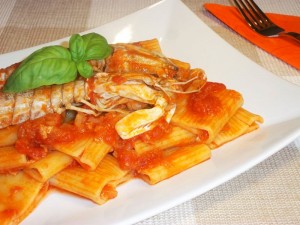 Ricetta Paccheri con le Cannocchie