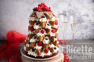 Ricetta Pandoro farcito con crema al mascarpone