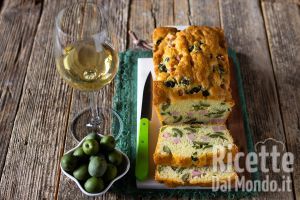 Ricetta Plumcake salato con prosciutto e olive