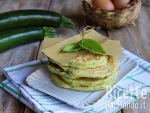 Ricetta Pancakes di ricotta e zucchine