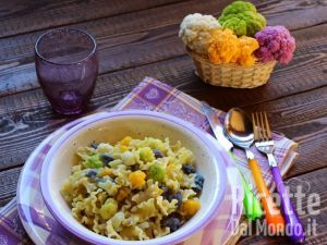 Ricetta Pasta e cavolfiore colorato