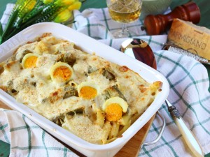 Ricetta Pasta e carciofi al forno