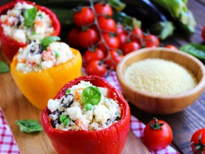 Peperoni ripieni di cous cous