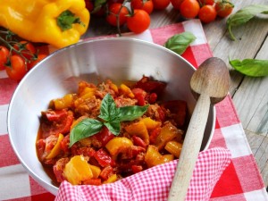 Ricetta Peperoni in padella con tonno