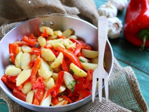 Ricetta Peperoni e patate in padella