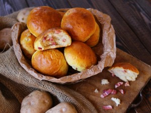 Ricetta Panini soffici formaggio e bacon