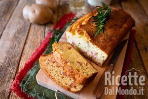 Ricetta Plumcake di patate e speck, con patate crude! (Pronto in 10 minuti)