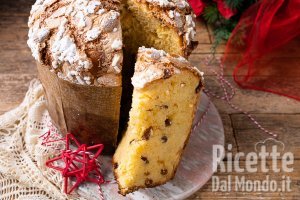Ricetta Panettone veloce a impasto unico (Ricetta con lievito di birra)