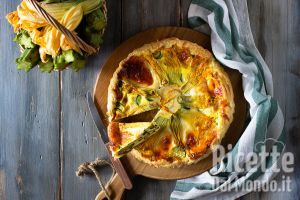 Ricetta Quiche di zucchine e formaggio veloce. Ricetta vegetariana!