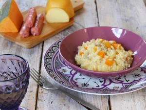 Ricetta Risotto Zucca, Salsiccia e Provola