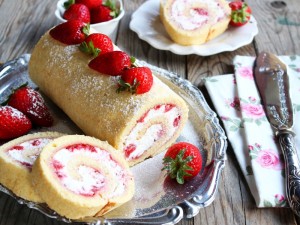 Ricetta Rotolo alle fragole