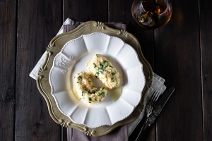 Rana pescatrice al vino bianco