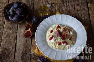 Ricetta Risotto fichi e burrata, cremoso e saporito
