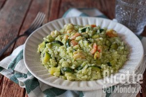 Risotto zucchine e gamberetti cremosissimo!