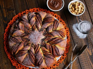 Stella di pan brioche alla Nutella