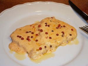 Ricetta Scaloppine al Pepe Rosa e Mascarpone