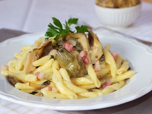 Ricetta Strozzapreti ai carciofi