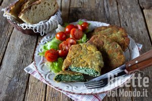 Spinacine fatte in casa. Le buonissime cotolette di pollo e spinaci!