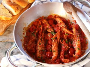 Ricetta Scampi alla busara