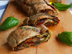 Ricetta Strudel integrale di verdure e mozzarella