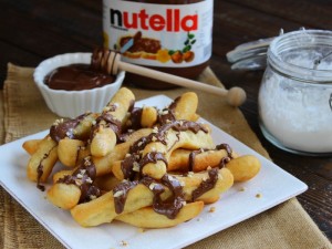 Straccetti di pizza alla Nutella