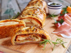 Ricetta Strudel zucca e speck