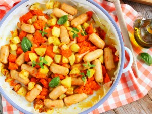 Ricetta Salsiccia e zucca al forno