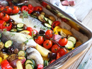 Spigola al forno