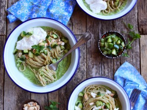 Ricetta Spaghetti integrali con zucchine e burrata