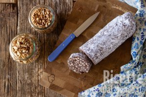 Ricetta Salame al cioccolato di riso soffiato, veloce e senza cottura