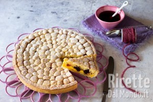 Ricetta Sbriciolata di crema e amarene